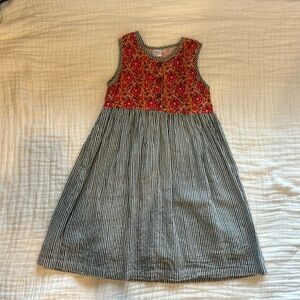 YoBaby Girls Linen Dress (4) Like New